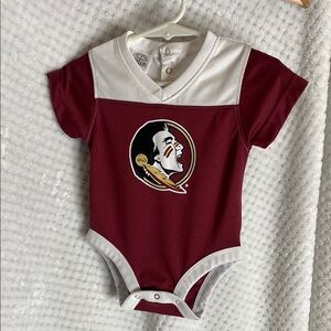 Rivalry Threads Jersey Style FSU Baby Bodysuit